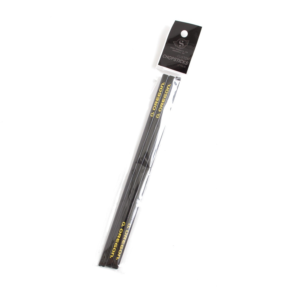 Classic Oregon O, Spirit Product, Black, Dinnerware, Plastic, Home & Auto, 9", Japanese style, Chopsticks, 219226